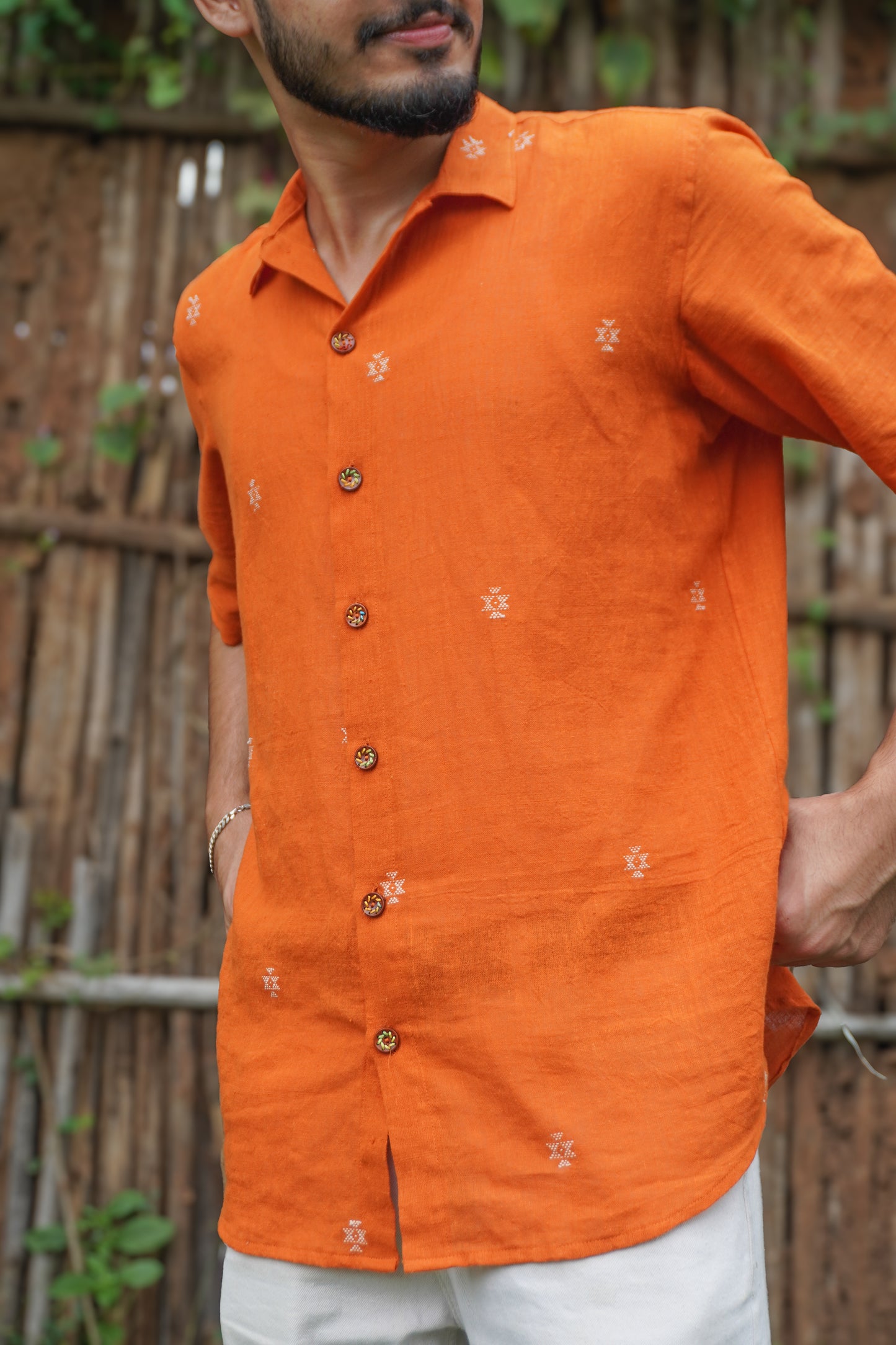 MARIGOLD KALA COTTON SHIRT(OVERSIZED)