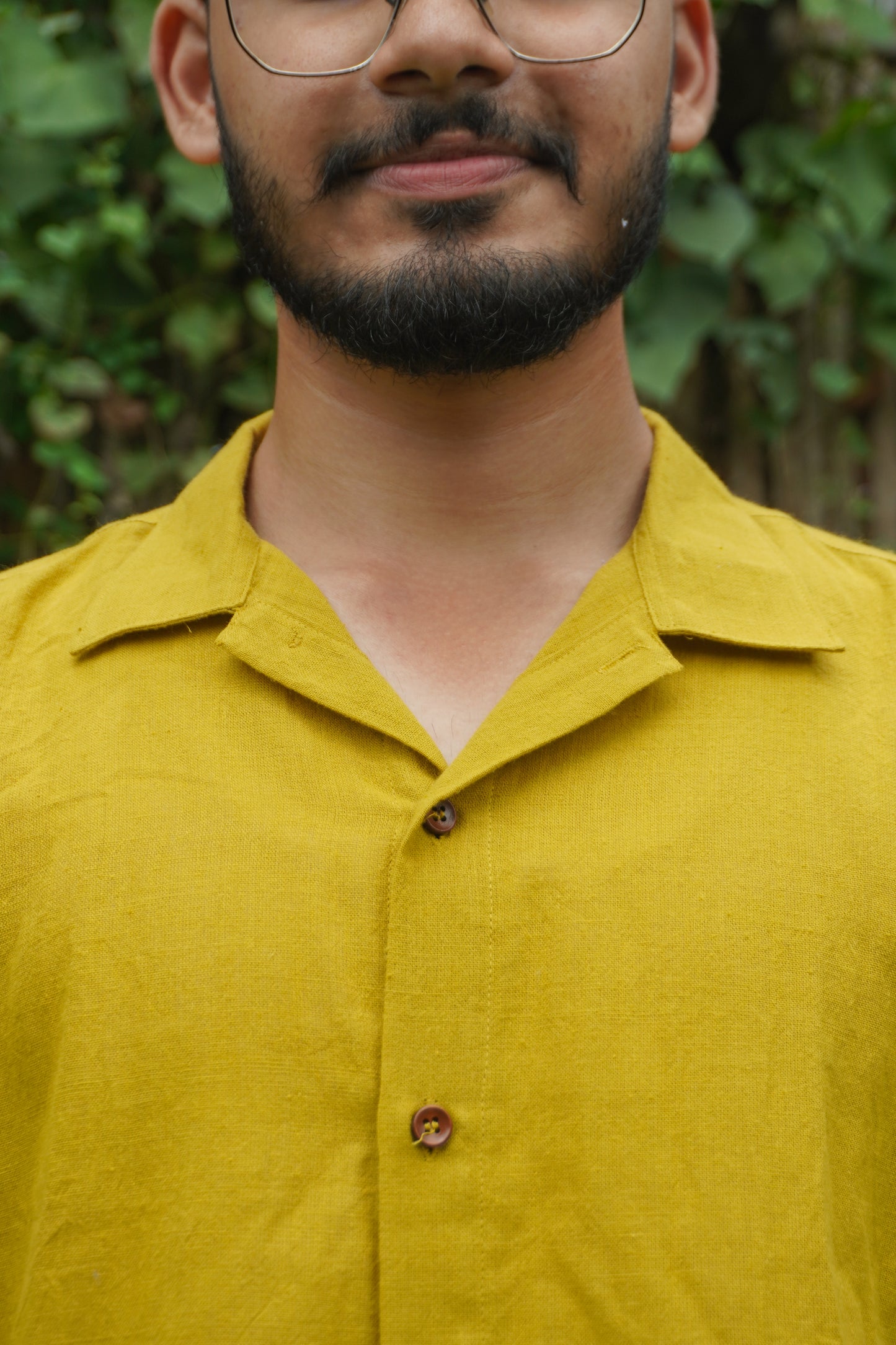 MUSTARD KALA COTTON SHIRT(OVERSIZED)