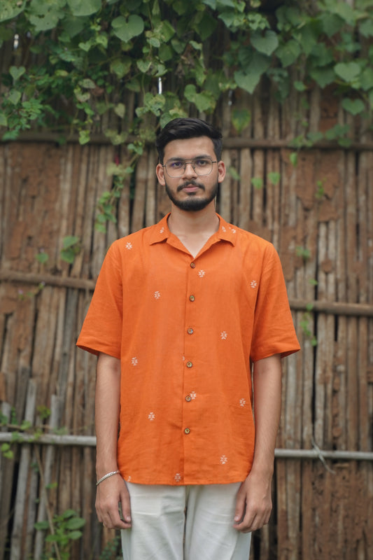 MARIGOLD KALA COTTON SHIRT(OVERSIZED)
